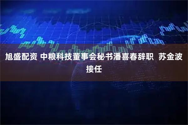 旭盛配资 中粮科技董事会秘书潘喜春辞职  苏金波接任