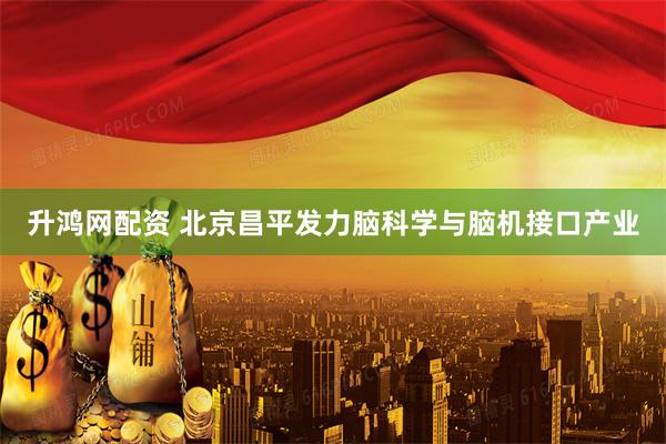 升鸿网配资 北京昌平发力脑科学与脑机接口产业